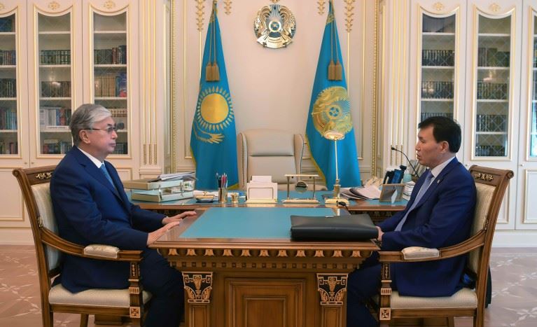 Глава государства принял председателя агентства по противодействию коррупции Алика Шпекбаева